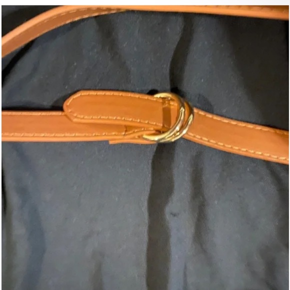 J Jason Wu Double Wrap Faux Leather Belt Color Brown Size XXXS / XXS A458202 NWT - Picture 3 of 6